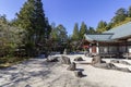 Kongobu-ji, the ecclesiastic head temple of Koyasan Shingon Buddhism and Japan largest rock garden, Mount Koya