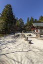 Kongobu-ji, the ecclesiastic head temple of Koyasan Shingon Buddhism and Japan largest rock garden, Mount Koya Royalty Free Stock Photo