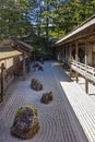 Kongobu-ji, the ecclesiastic head temple of Koyasan Shingon Buddhism and Japan largest rock garden, Mount Koya