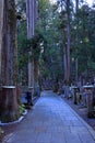 Kongobu-ji Okuno-in Okunoin Cemetery at Koyasan, Koya, Royalty Free Stock Photo