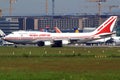 Air India Boeing B747-437 VT-EVB . Taken at Frankfurt (FRA) (EDDF) on June 16 1999 Royalty Free Stock Photo