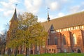 Konigsberg cathedral at sunset. Kaliningrad