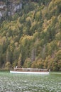 Konigsee, Germany - lake surrounded with mountains, Berchtesgaden National Park, Bavaria, Germany Royalty Free Stock Photo