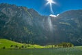 Konigsee lake mountain view