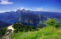 Konigssee lake in Germany Alps.