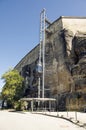 Konigstein Fortress, Dresden / Germany - 7 May, 2018: New modern lift for visitors to Konigstein Fortress