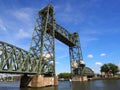 Railroad bridge Koningshaven in Rotterdam, Netherlands Royalty Free Stock Photo