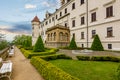 Konopiste castle and gardens in Bohemia, Czech Republic Royalty Free Stock Photo