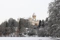 Konopiste Castle in winter Royalty Free Stock Photo