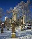 Konopiste castle in winter Royalty Free Stock Photo