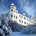 Konopiste Chateau in winter Royalty Free Stock Photo