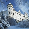 Konopiste Chateau in winter, Czech Republic Royalty Free Stock Photo