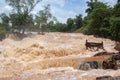 Konpapeng flood in Pakse, Laos Royalty Free Stock Photo