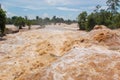 Konpapeng flood in Pakse, Laos Royalty Free Stock Photo