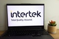 KONSKIE, POLAND - August 04, 2022: Intertek Group plc British multinational assurance, inspection, product testing and