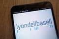 LyondellBasell Industries logo displayed on a modern smartphone