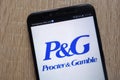 Procter & Gamble logo displayed on a modern smartphone Royalty Free Stock Photo