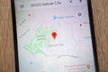 Vatican City location on Google Maps displayed on a modern smartphone