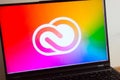 KONSKIE, POLAND - July 11, 2022: Adobe Creative Cloud logo displayed on laptop computer Royalty Free Stock Photo