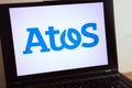 KONSKIE, POLAND - July 11, 2022: Atos IT service and consulting company logo displayed on laptop computer