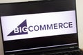 KONSKIE, POLAND - July 18, 2022: BigCommerce ecommerce platform logo displayed on laptop computer Royalty Free Stock Photo