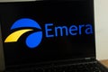 KONSKIE, POLAND - July 21, 2022: Emera Incorporated energy holding company logo displayed on laptop computer