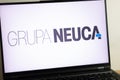KONSKIE, POLAND - July 19, 2022: Grupa NEUCA SA company logo displayed on laptop computer Royalty Free Stock Photo