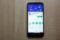 Google Translate app on Google Play Store website displayed on Huawei smartphone