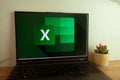 KONSKIE, POLAND - June 30, 2022: Microsoft Excel logo displayed on laptop computer Royalty Free Stock Photo