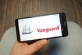 KONSKIE, POLAND - 05 MAY, 2019: Vanguard Group Inc logo displayed on smartphone