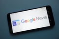 Google News logo displayed on smartphone