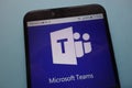 Microsoft Teams logo displayed on smartphone Royalty Free Stock Photo