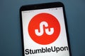 StumbleUpon logo displayed on smartphone