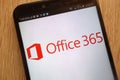 Microsoft Office 365 logo displayed on a modern smartphone Royalty Free Stock Photo