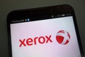 Xerox logo on smartphone