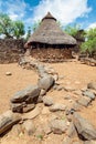 Konso tribe village in Karat Konso, Ethiopia Royalty Free Stock Photo