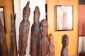 Konso wood art in Ethnographic Museum Addis Ababa University, former palace of Haile Selassie I Royalty Free Stock Photo