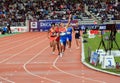 Konstantin Tolokonnikov from Russia winning 800 m. race on DecaNation International Outdoor Games on September 13, 2015 in Paris