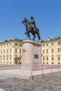 Konstantinovsky Congress palace and monument to Peter the Great, Saint Petersburg, Russia inscription `Peter the Great