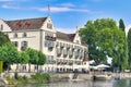 Konstanz, Germany -  Beautiful hotel called `Inselhotel` located at Lake Constance Royalty Free Stock Photo