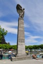 Konstanz Germany - Monument column for German general Count Ferdinand Graf von Zeppelin located at harbor