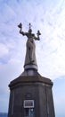 KONSTANZ, GERMANY - OCT 14, 2015: Imperia is a statue in the harbour of Konstanz on Lake Constance. The figure, which Royalty Free Stock Photo