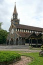 Kontum wooden church, ancient cathedral, heritage