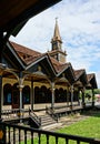 Kontum wooden church, ancient cathedral, heritage