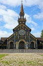 Kontum wooden church, ancient cathedral, heritage