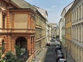 Konventna street in Bratislava, Slovakia, view from Kozia