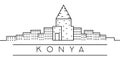 Konya city outline icon. Elements of Turkey cities illustration icons. Signs, symbols can be used for web, logo, mobile app, UI,