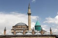 Konya Mevlana Museum, Religious building, Green minaret and museum inside.