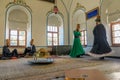 whirling dervishes in Mevlana Museum of Konya