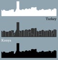 Konya, Turkey city silhouette